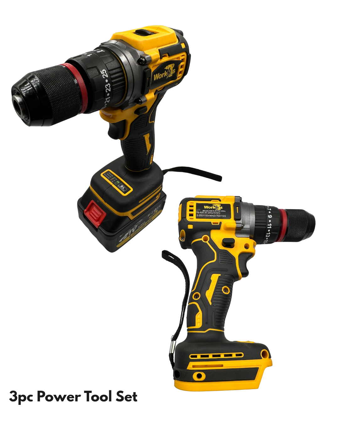 Work4s 3PC Power Tool Set