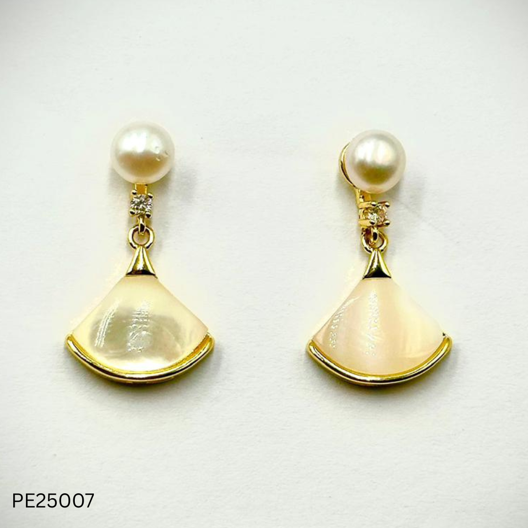 Pearl Earrings (PE25007-12)