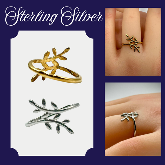 Sterling Silver/Gold Plated Rings (SAR25004, SGAR25004)
