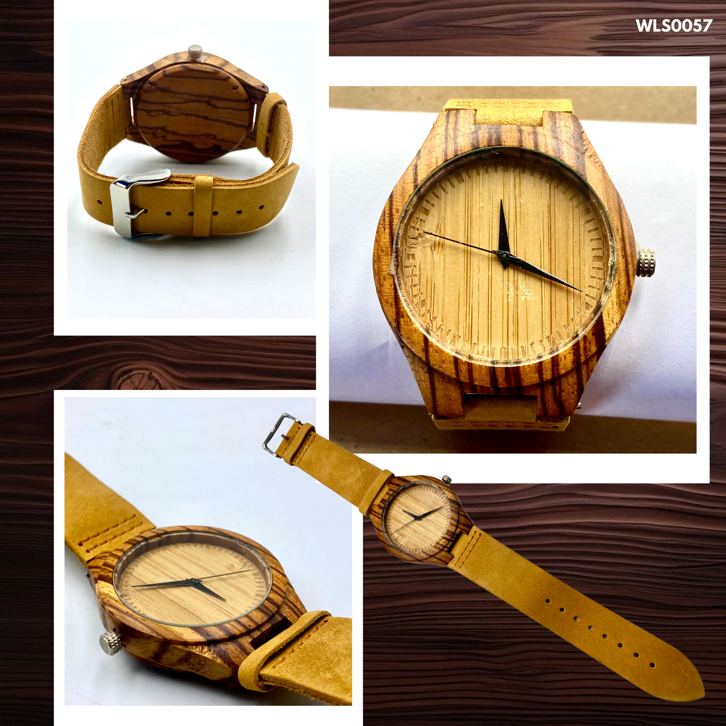 Wooden Watches - Leather Straps (WLS0052,53,56,57,62)