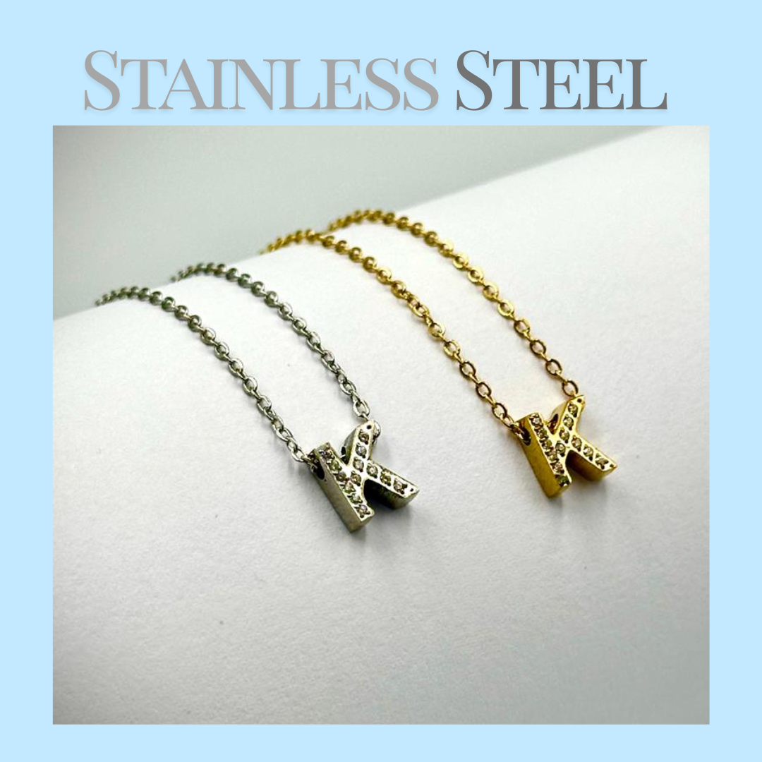 Initial Necklace - Stainless Steel
