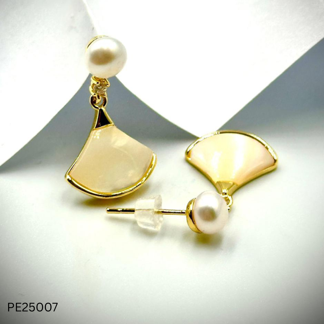 Pearl Earrings (PE25007-12)