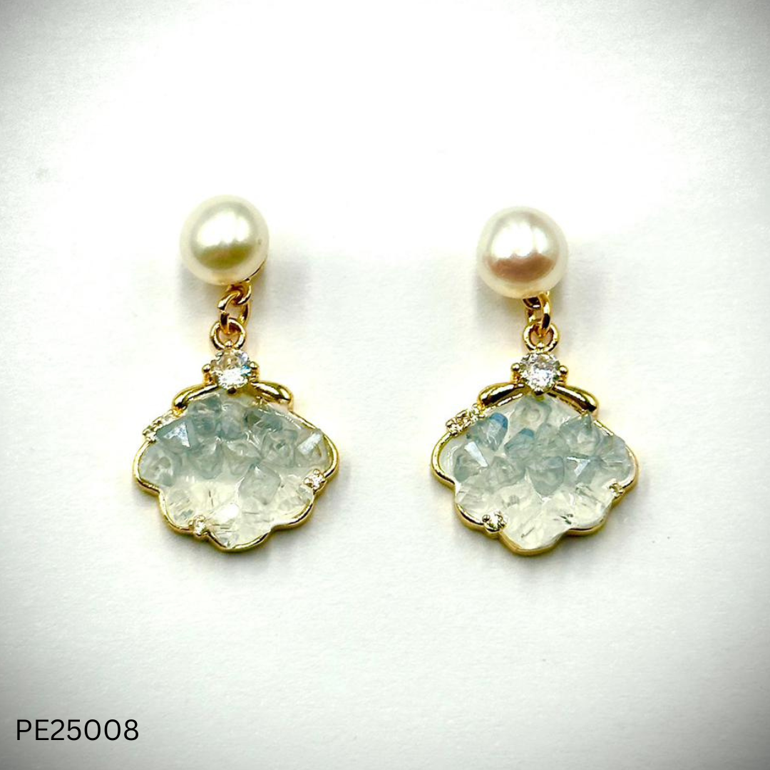Pearl Earrings (PE25007-12)