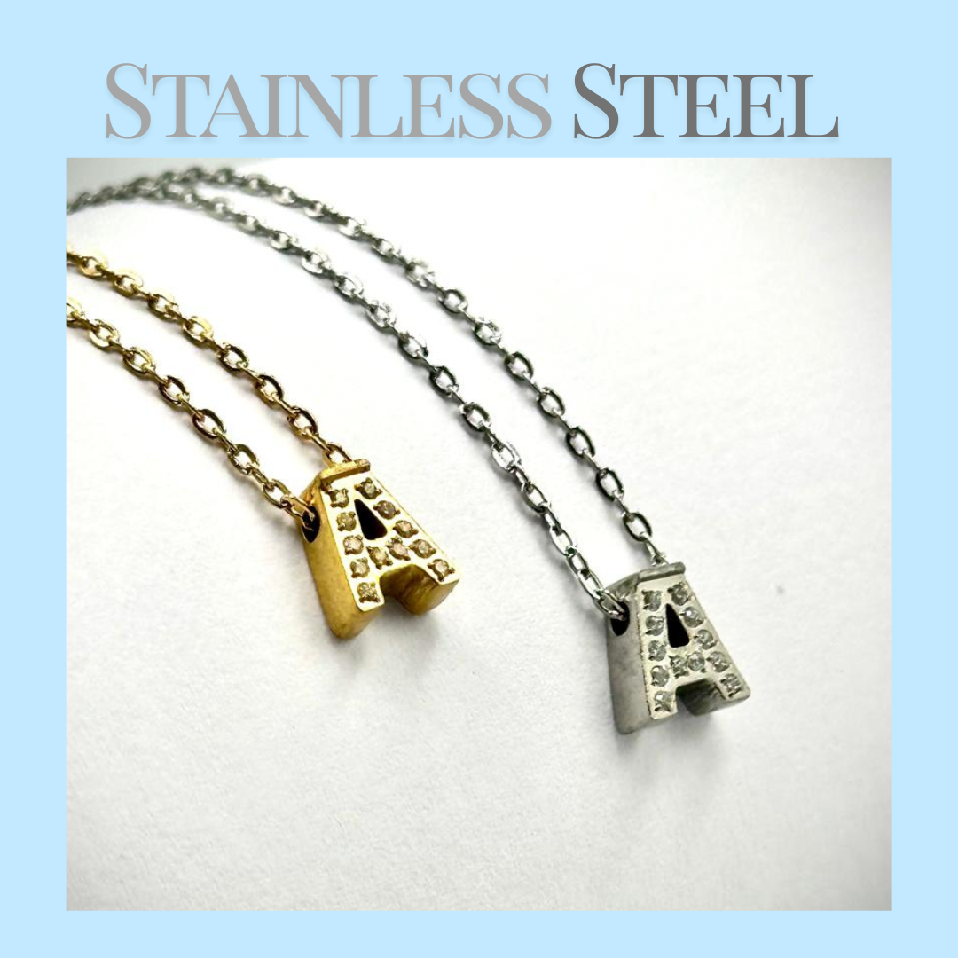 Initial Necklace - Stainless Steel