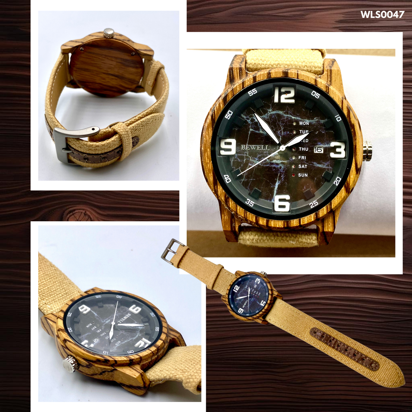 Wooden Watches - Leather Straps (WLS0043,44,46,47,50)