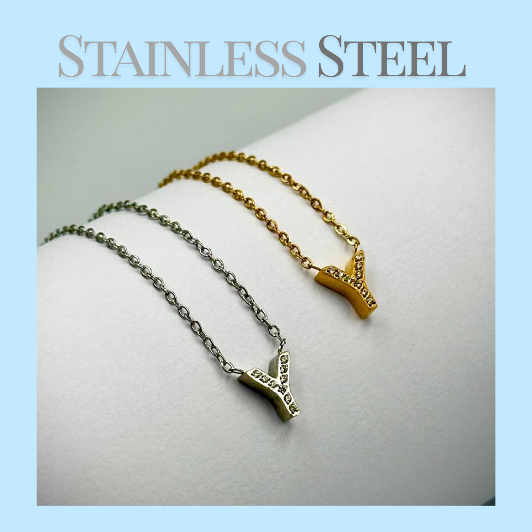 Initial Necklace - Stainless Steel