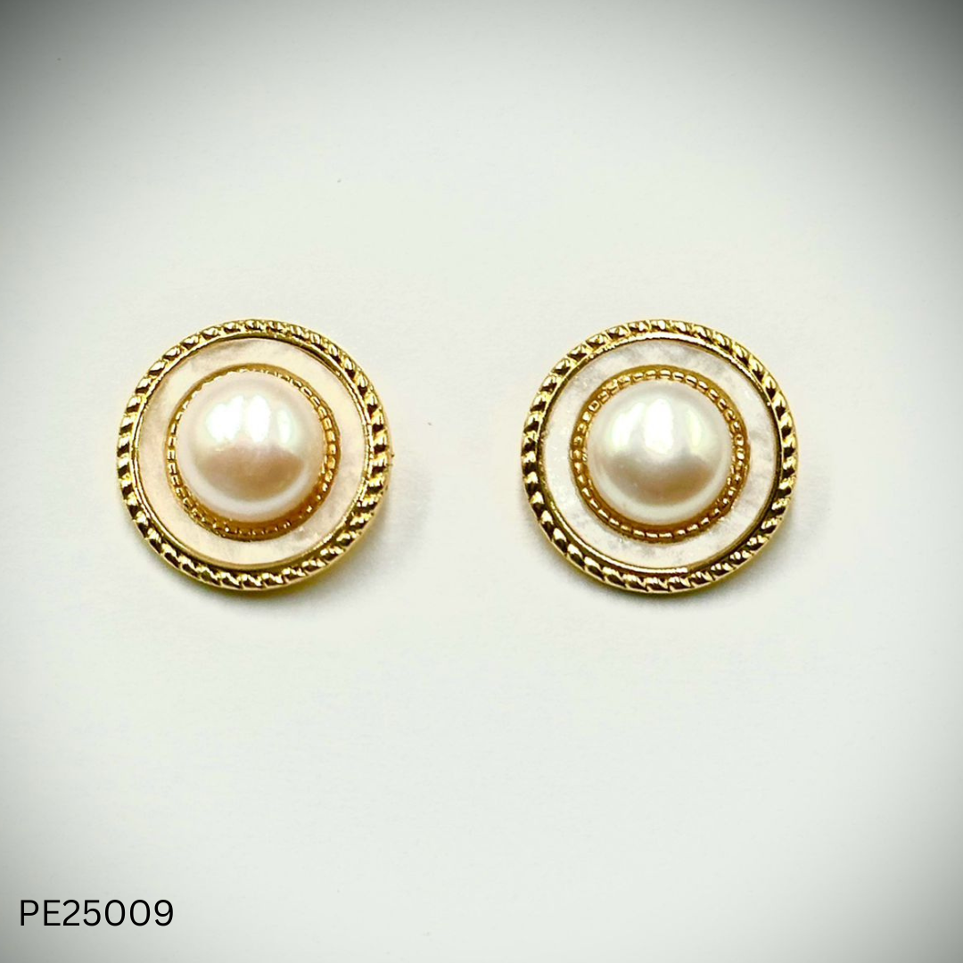 Pearl Earrings (PE25007-12)