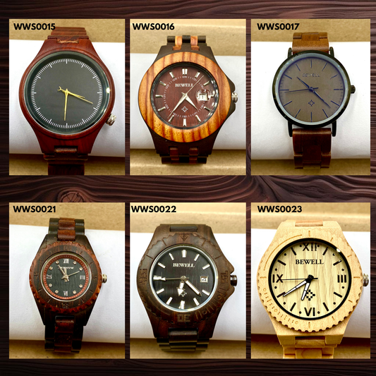 Wooden Watches - Wood Straps (WWS0015-17,21-23)