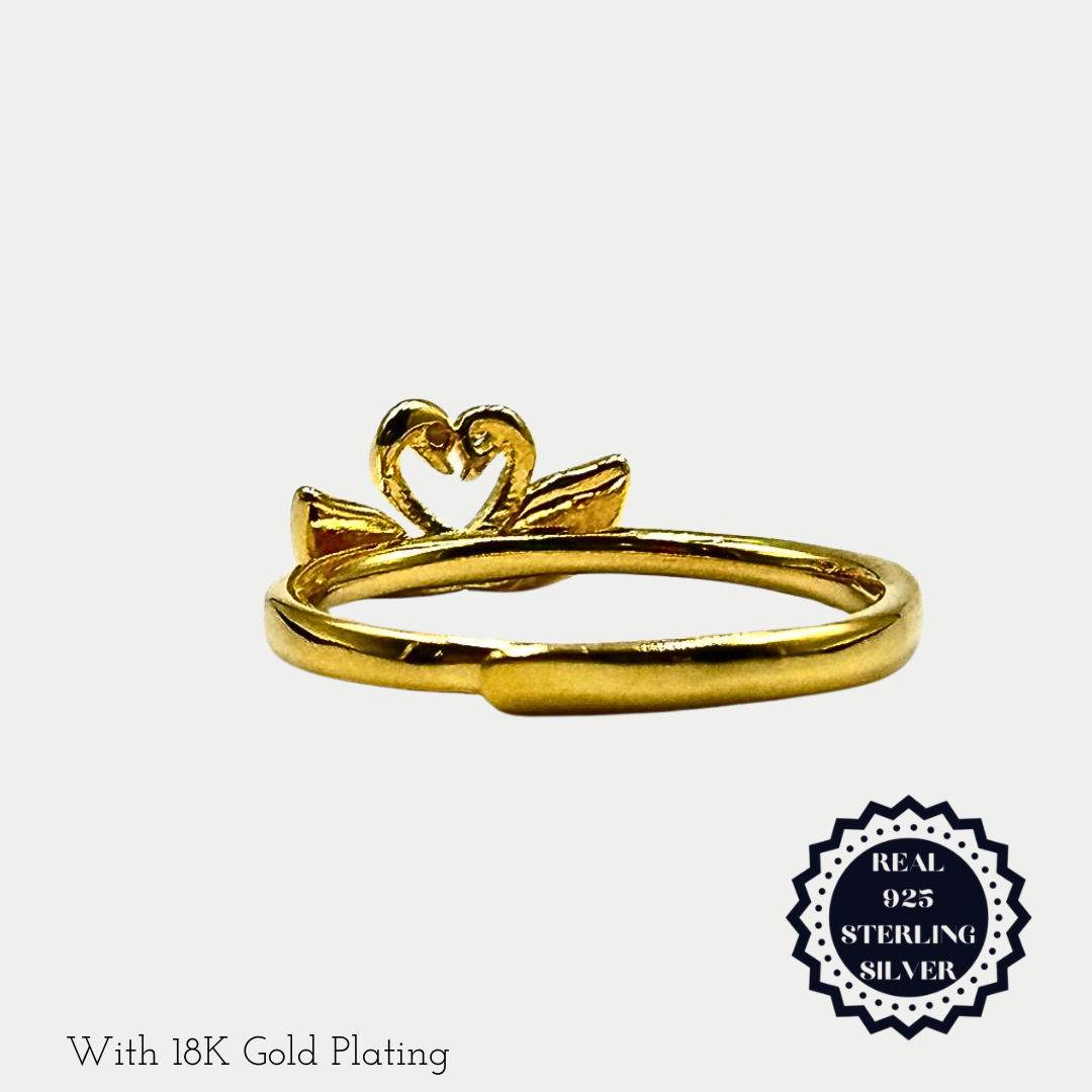 Sterling Silver/ Gold Plated Rings (SAR25002, SGAR25002)