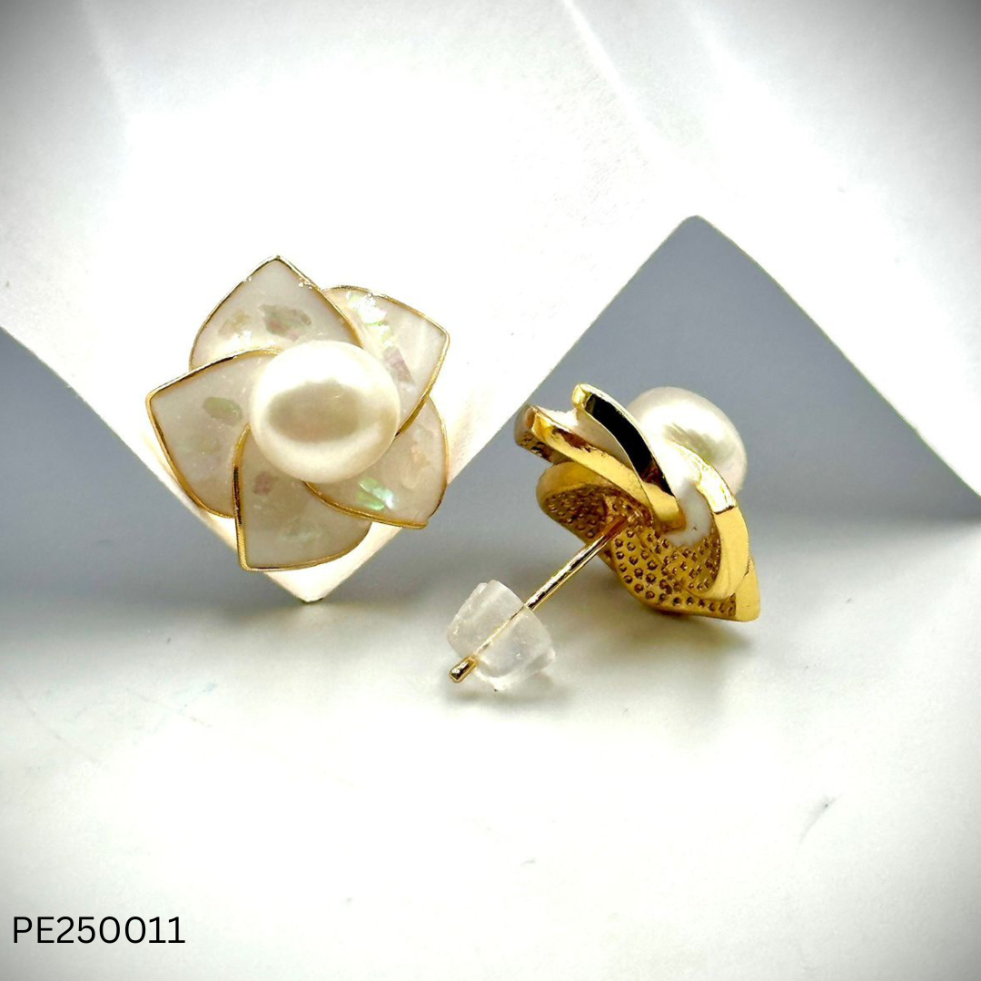 Pearl Earrings (PE25007-12)