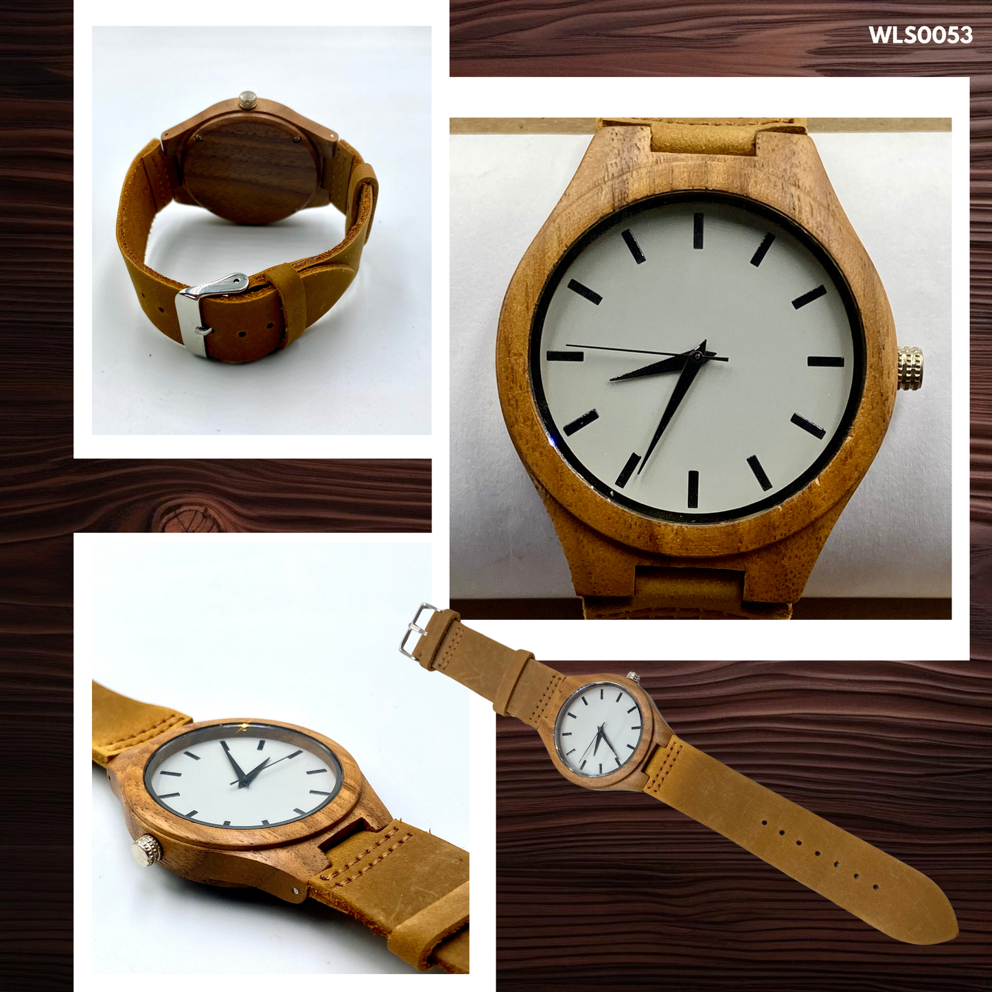 Wooden Watches - Leather Straps (WLS0052,53,56,57,62)