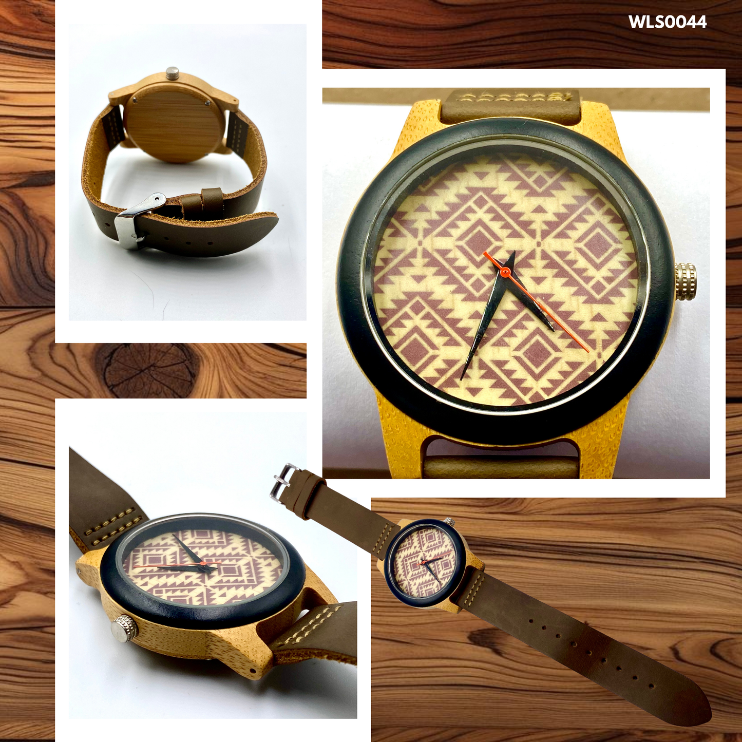 Wooden Watches - Leather Straps (WLS0043,44,46,47,50)