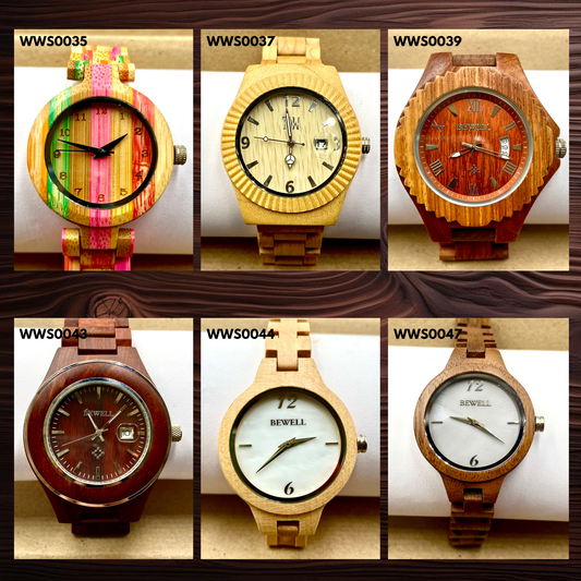 Wooden Watches - Wood Straps (WWS0035,37,39,43,44,47)