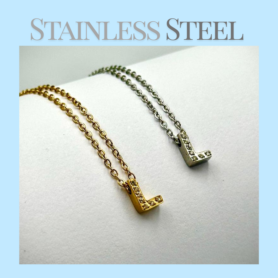 Initial Necklace - Stainless Steel